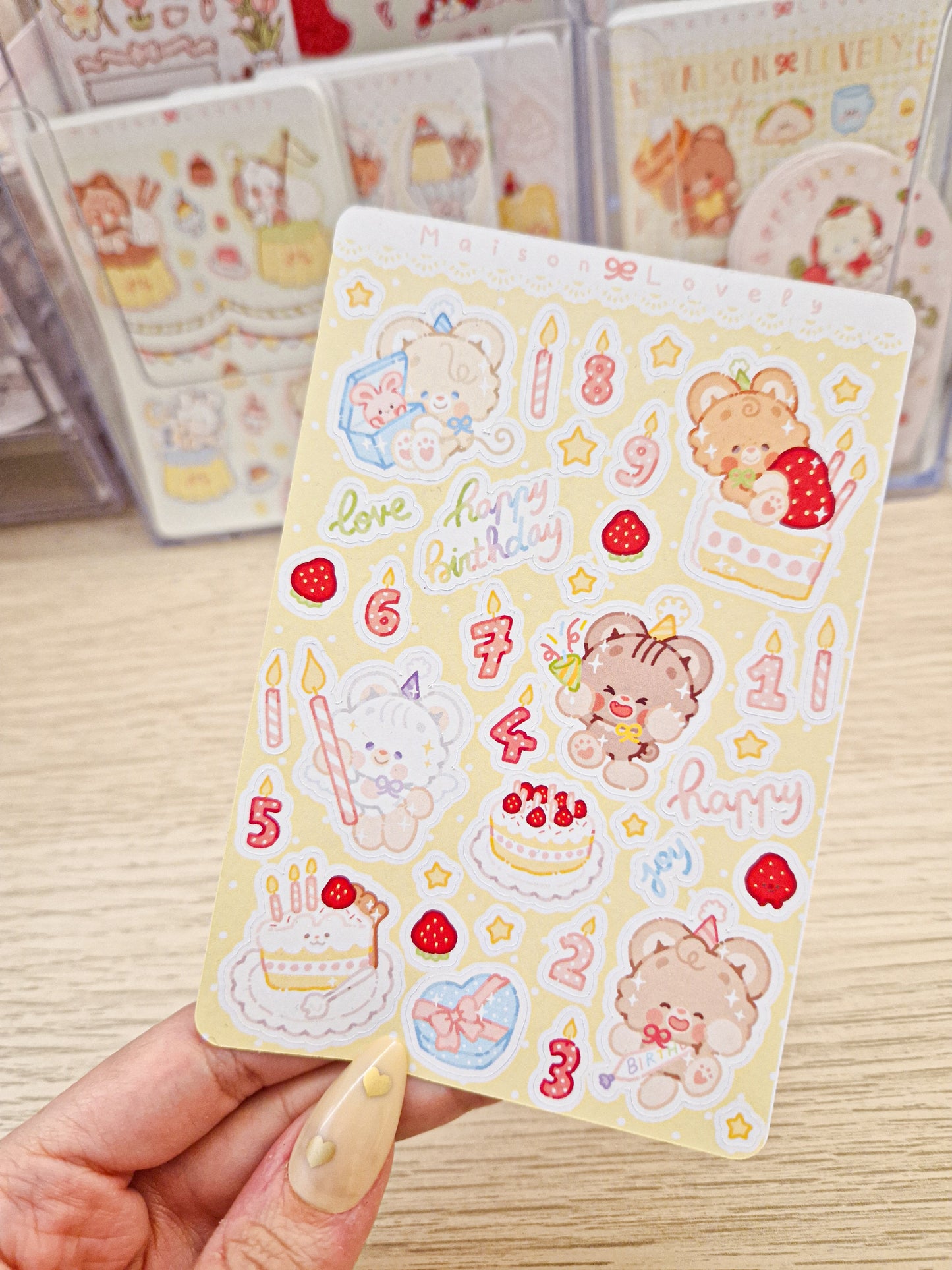 🎂 Happy Birthday Gift Stickers Sheet 🎁