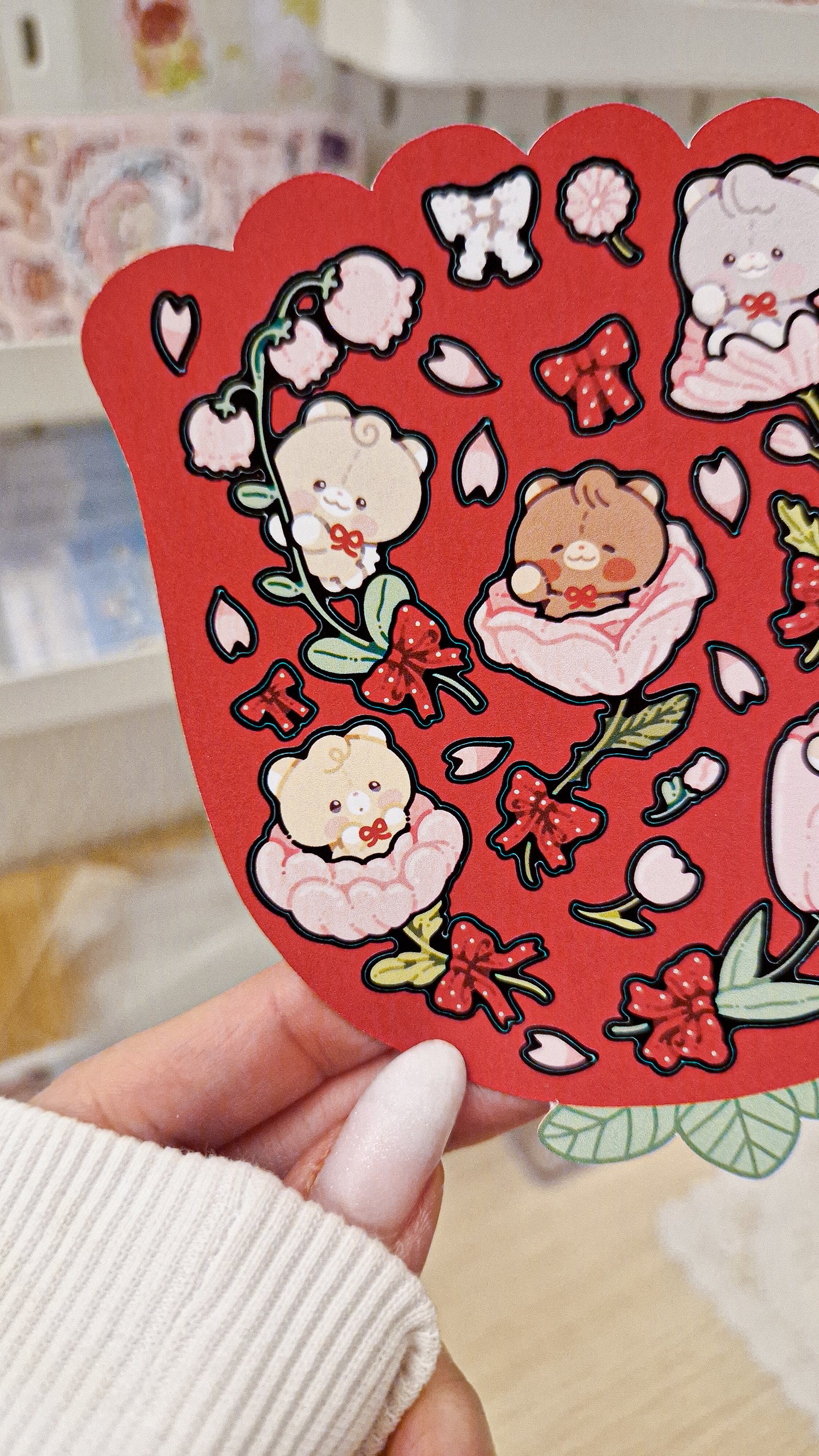 🌹 Valentine Flowers Stickers Sheet ❤️
