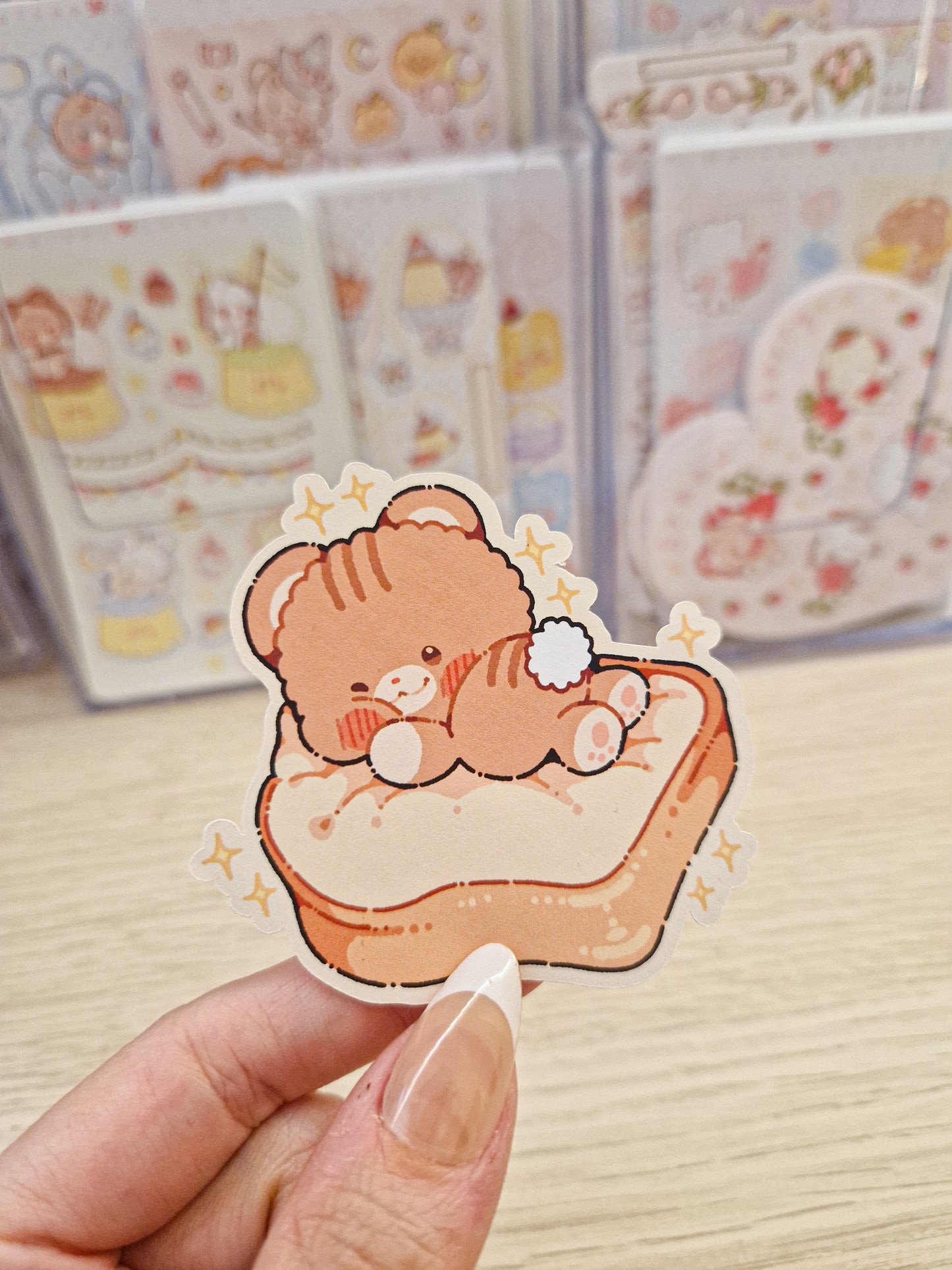 🍞Fluffy Bread Bear Sticker🥖