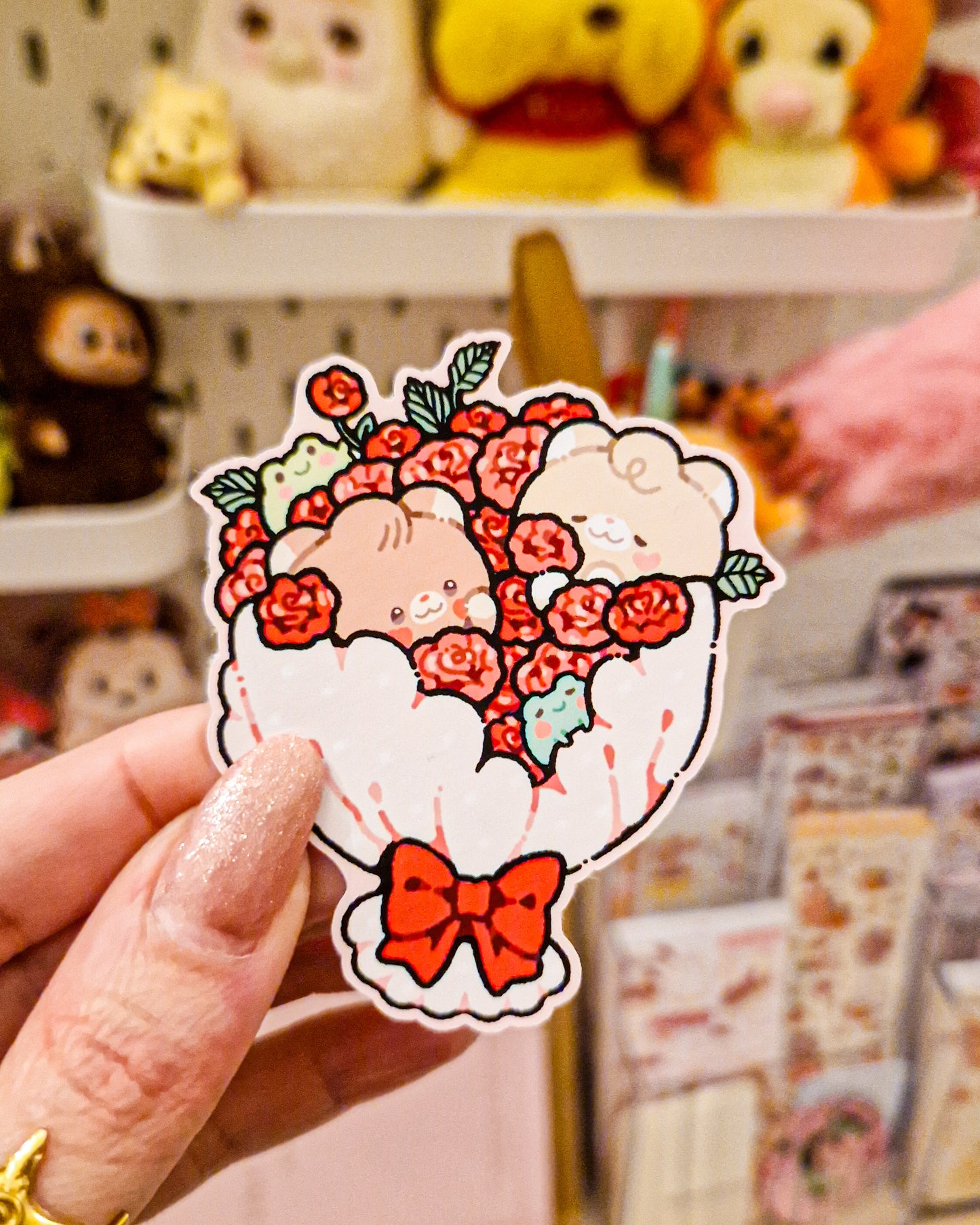 ⚘️Bears Bouquet Sticker🌹
