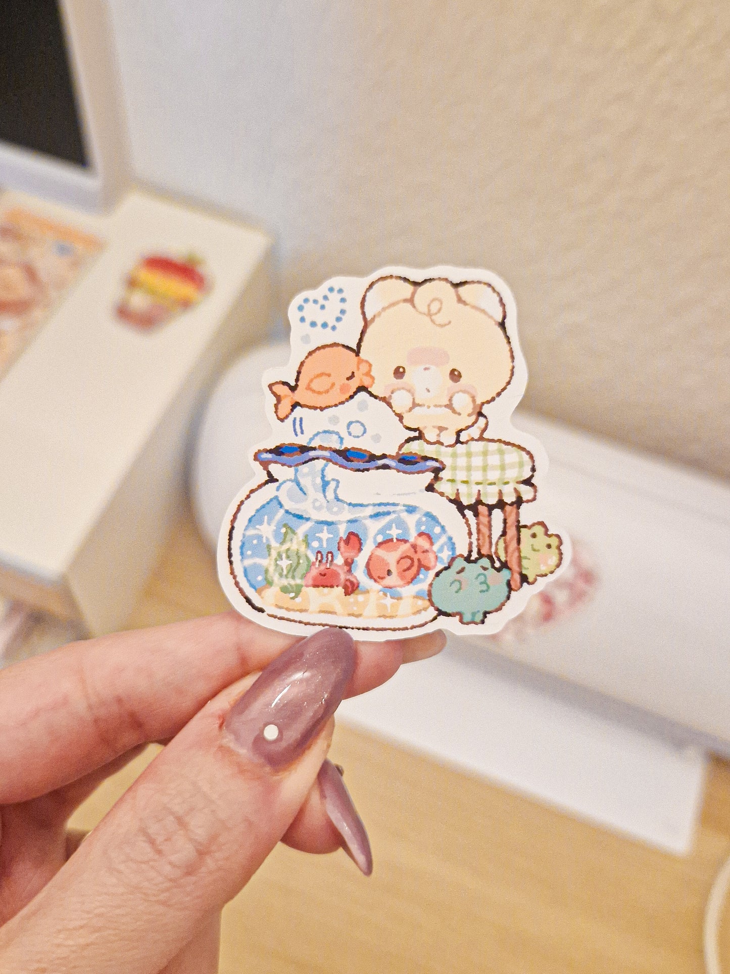 Fish Kiss Sticker