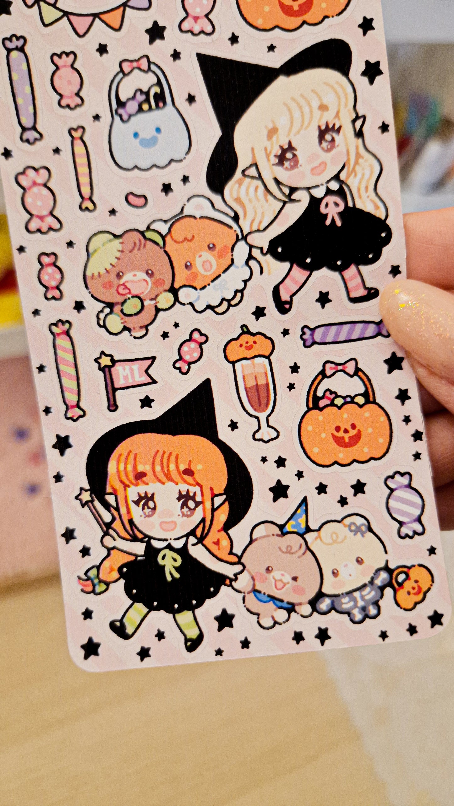 🖤 Magical Candy Stickers Sheet 🍭