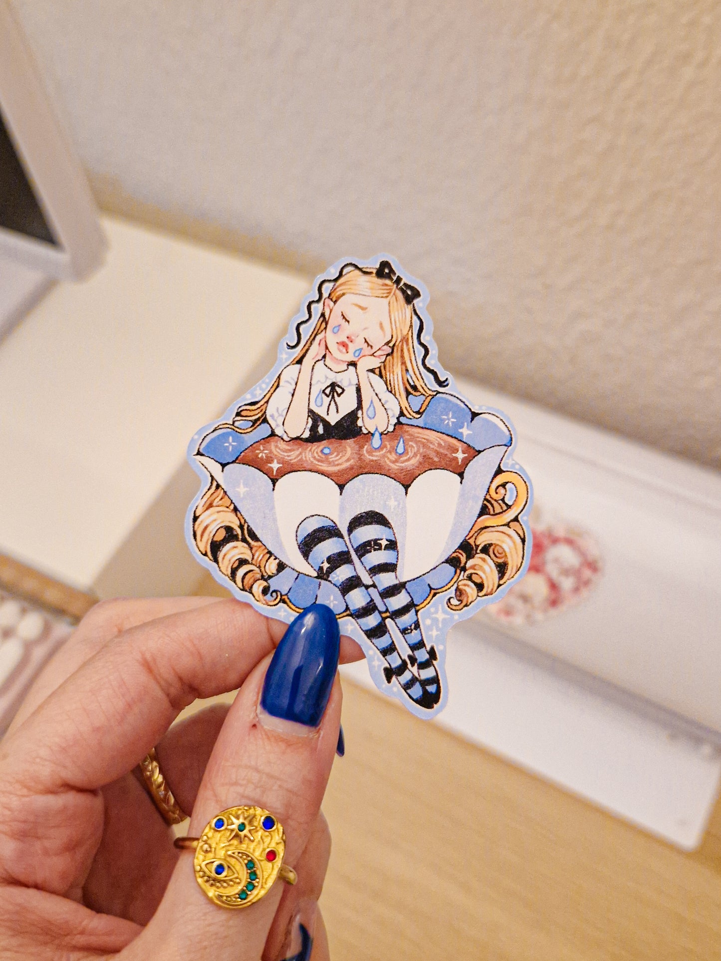 Alice Teacup Sticker
