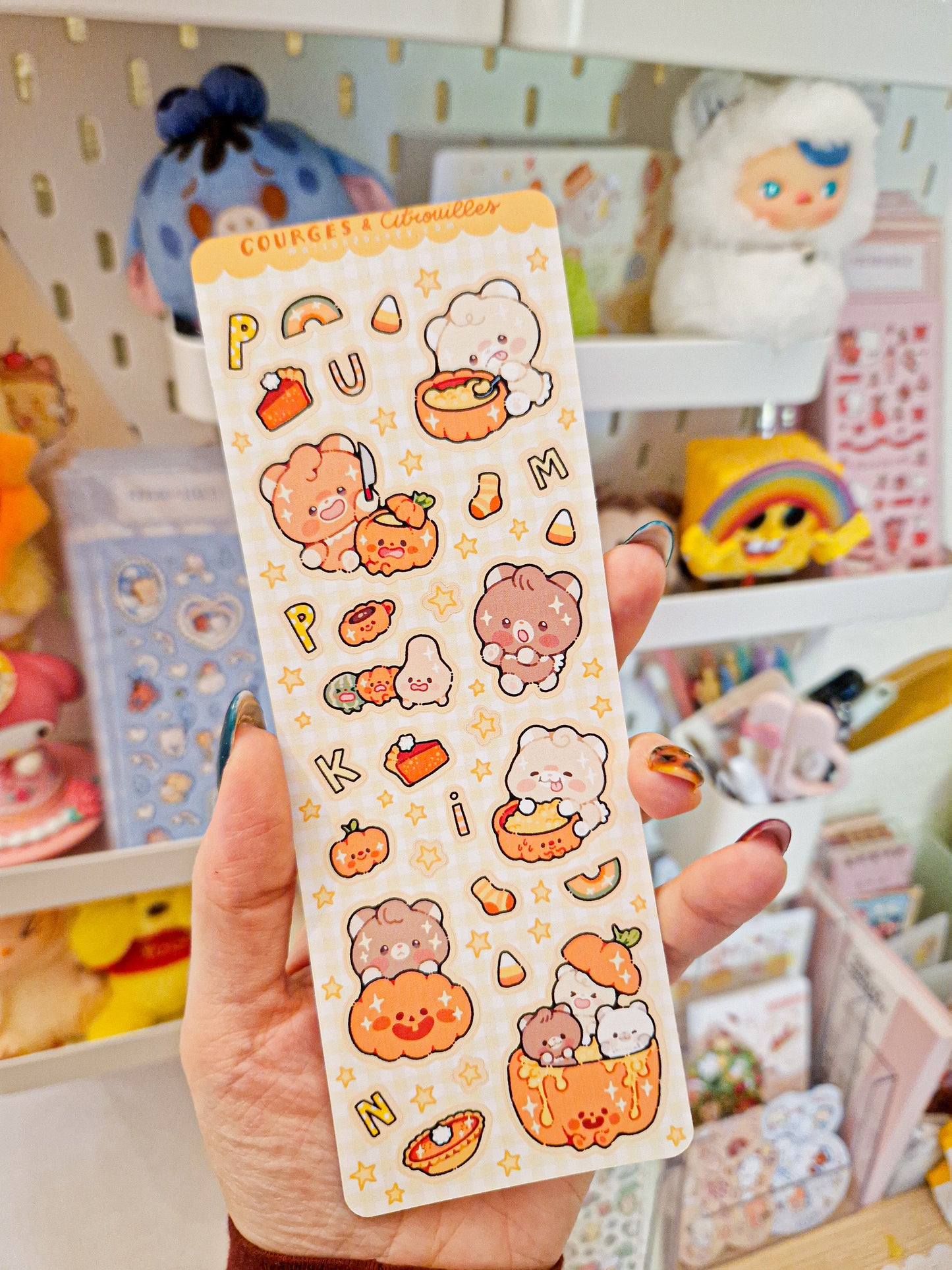 🎃 Pumpkin & Citrouilles Stickers Sheet 🧡