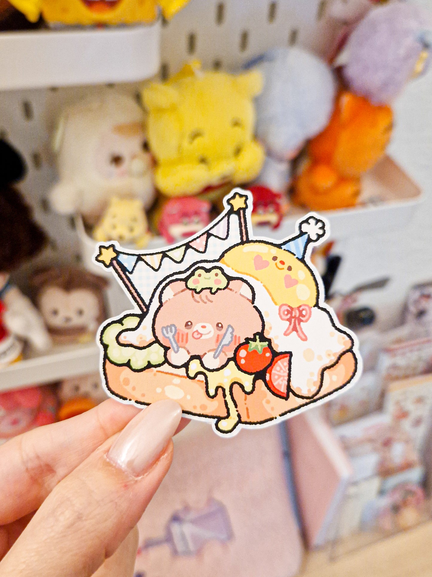 Happy Morning Toast Sticker