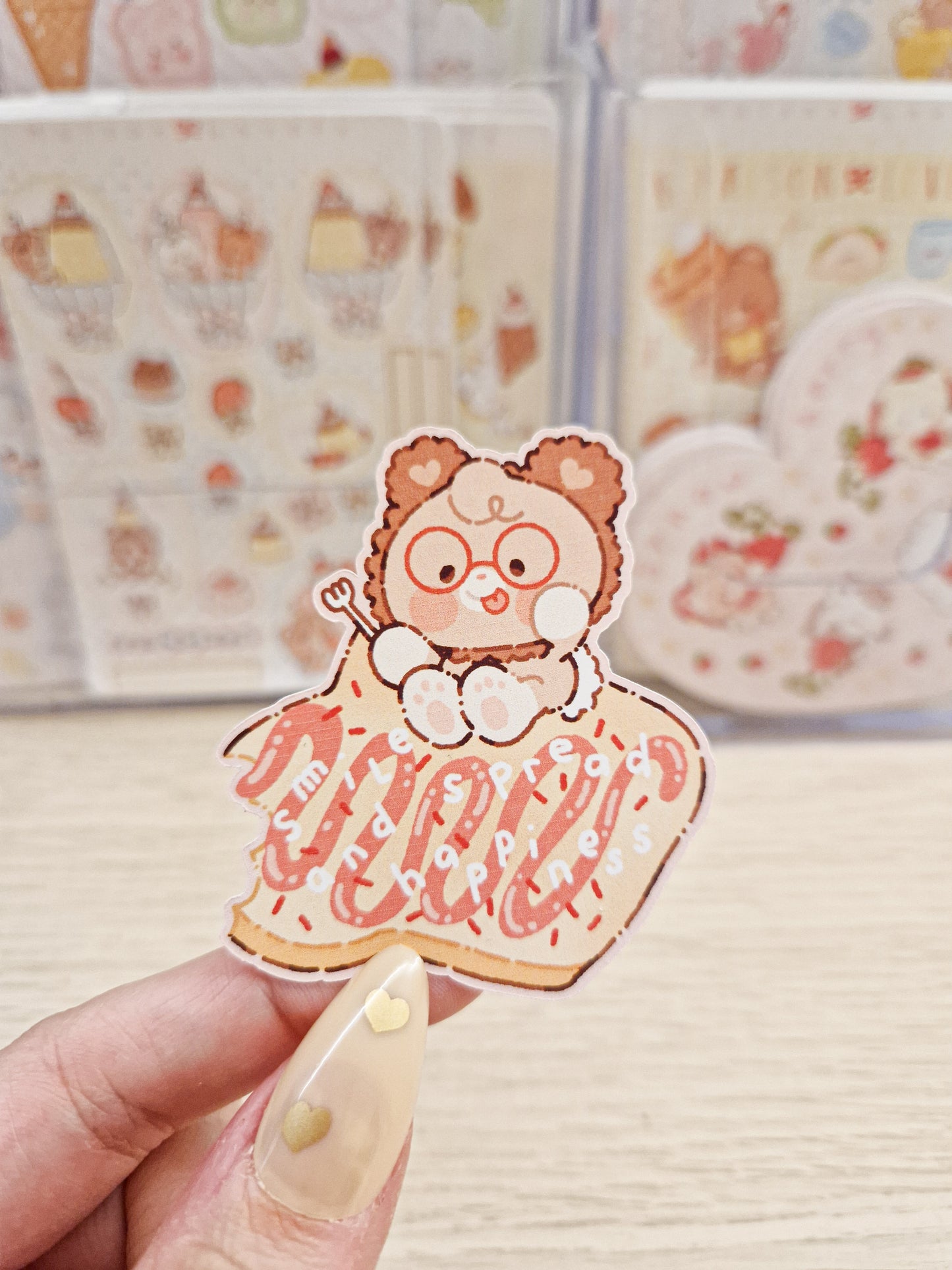 🍞 Happy Toast Die Cut Stickers 🍴