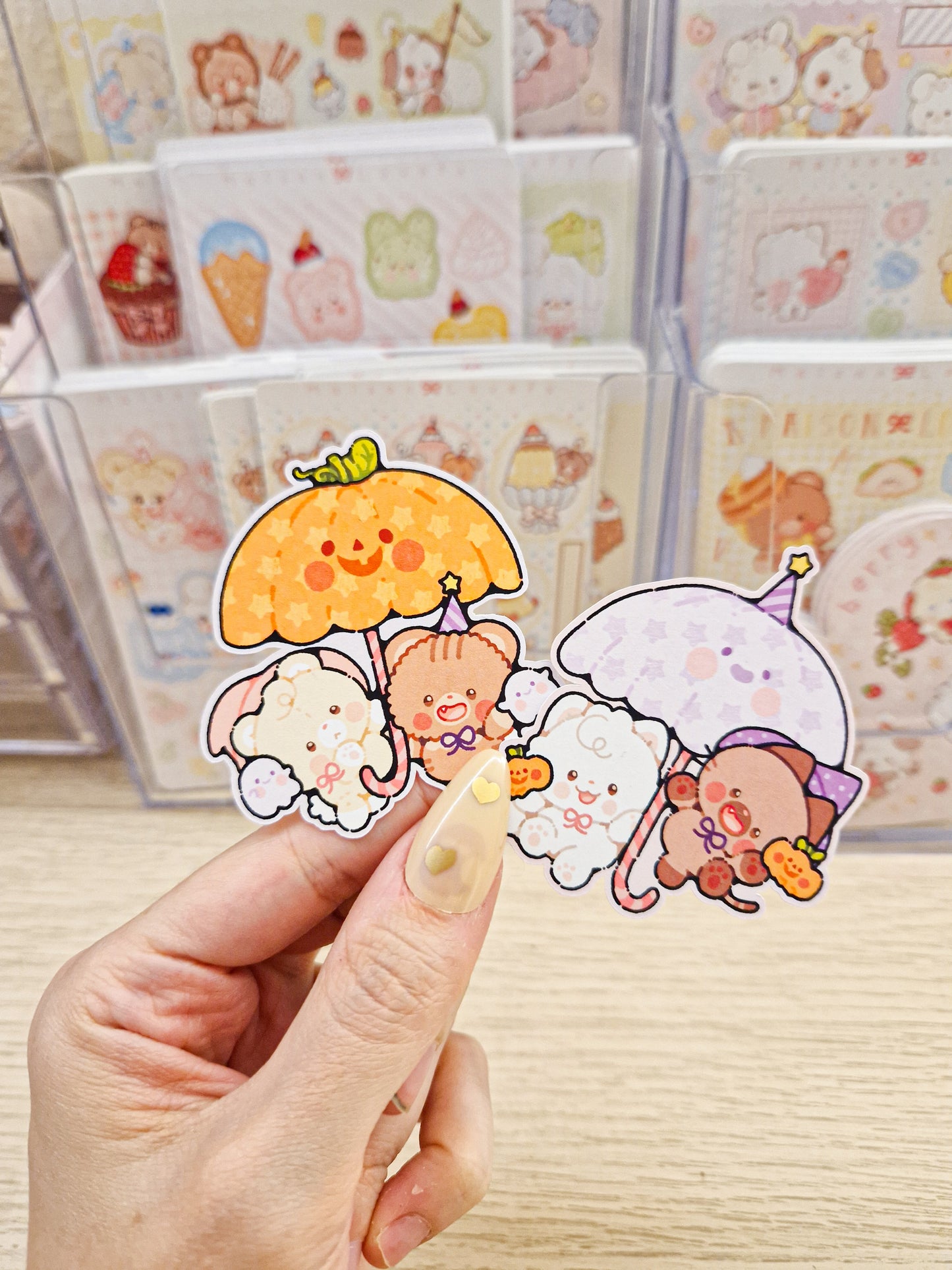 🎃 Halloween Umbrella Duo Die Cut Sticker 🍬
