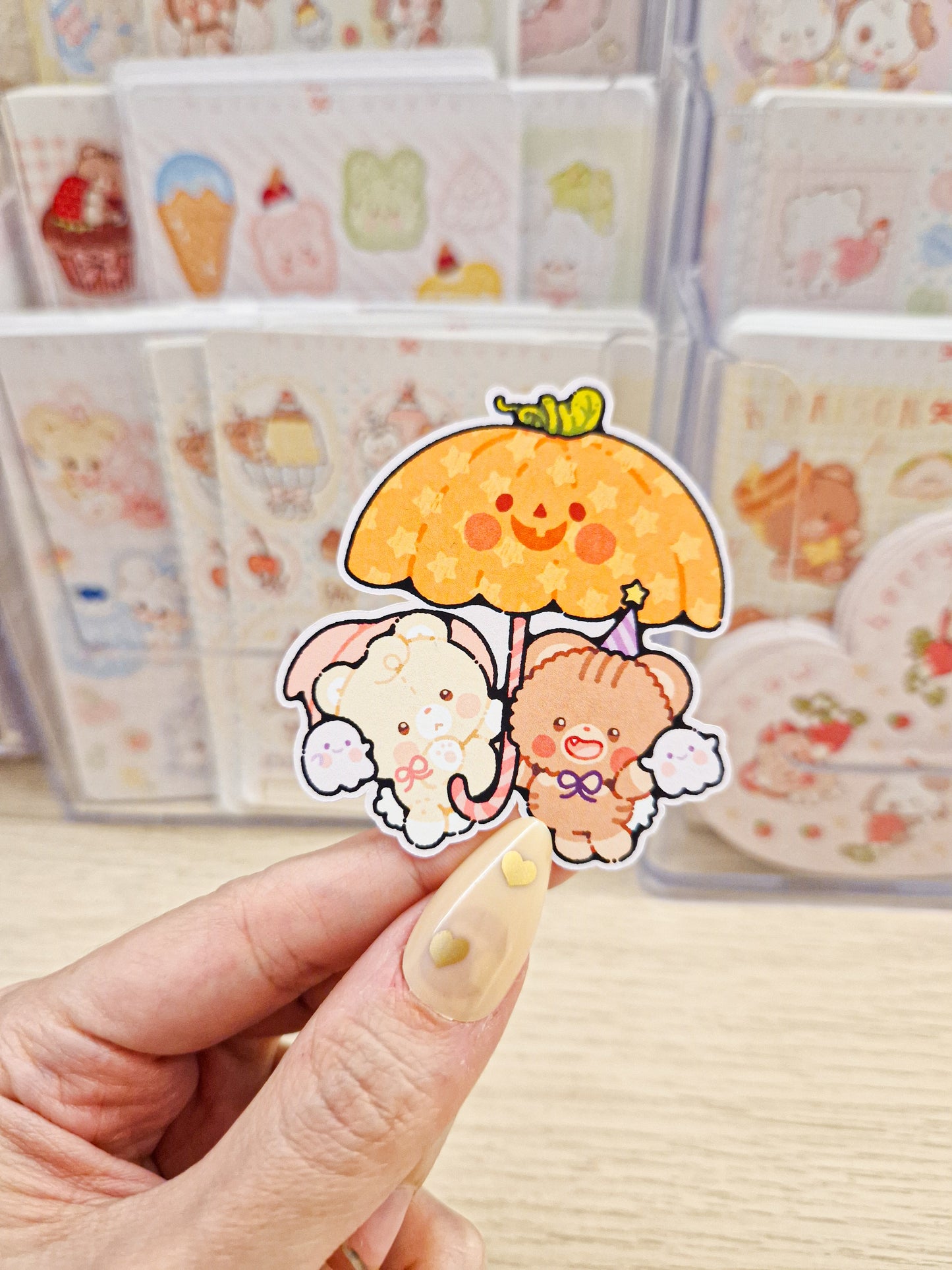 🎃 Halloween Umbrella Duo Die Cut Sticker 🍬