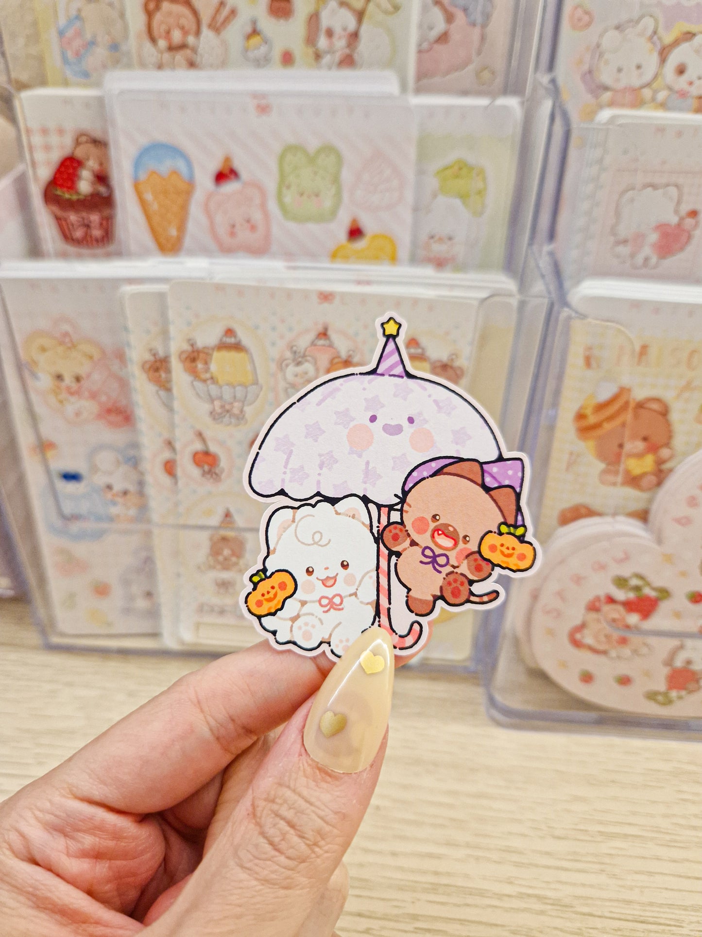 🎃 Halloween Umbrella Duo Die Cut Sticker 🍬