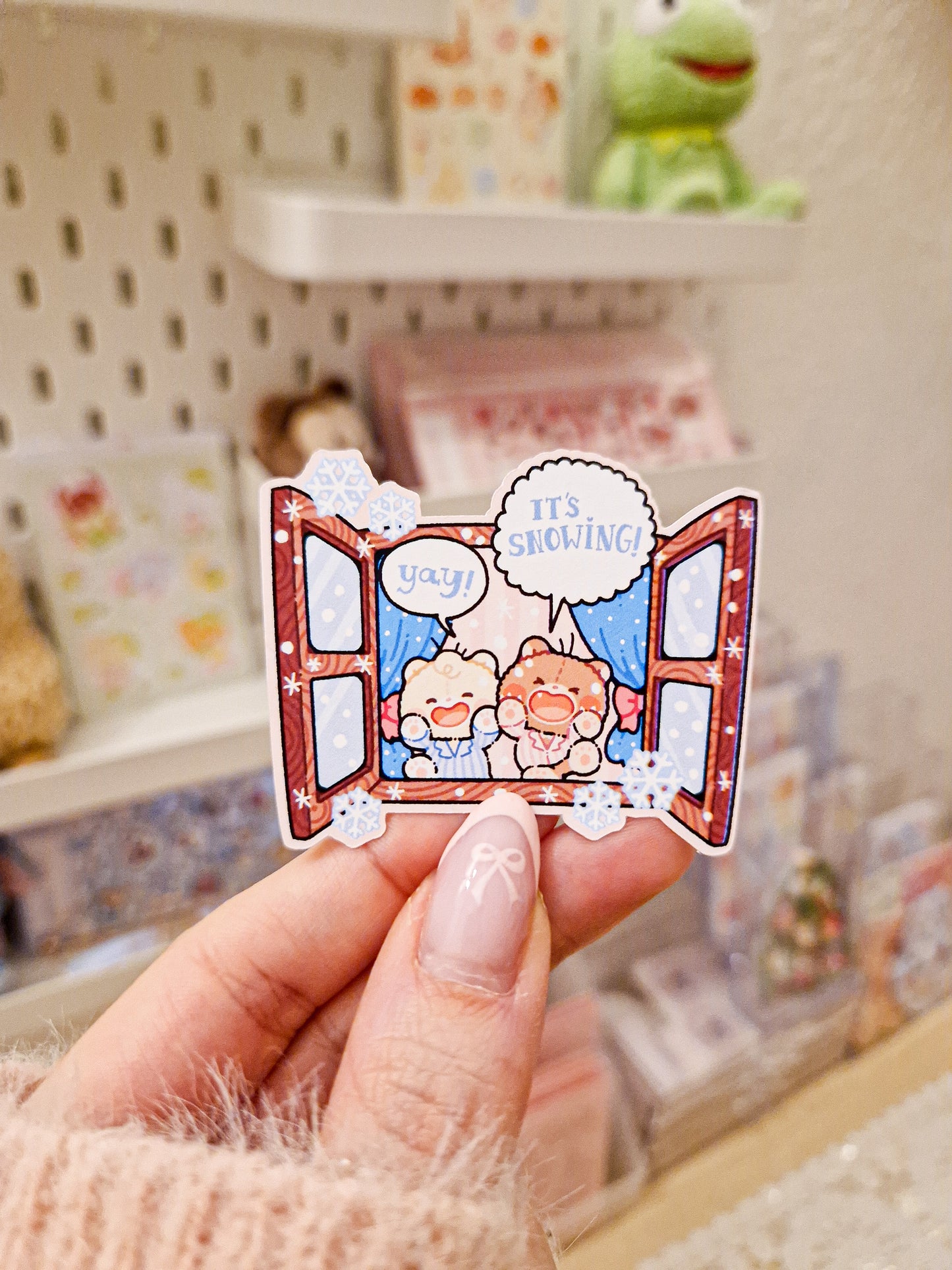 ❄️ Snow Day Teddies Die Cut Stickers 🌨