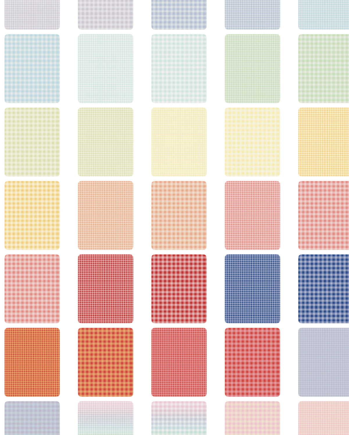 Pack of 39 Gingham Background