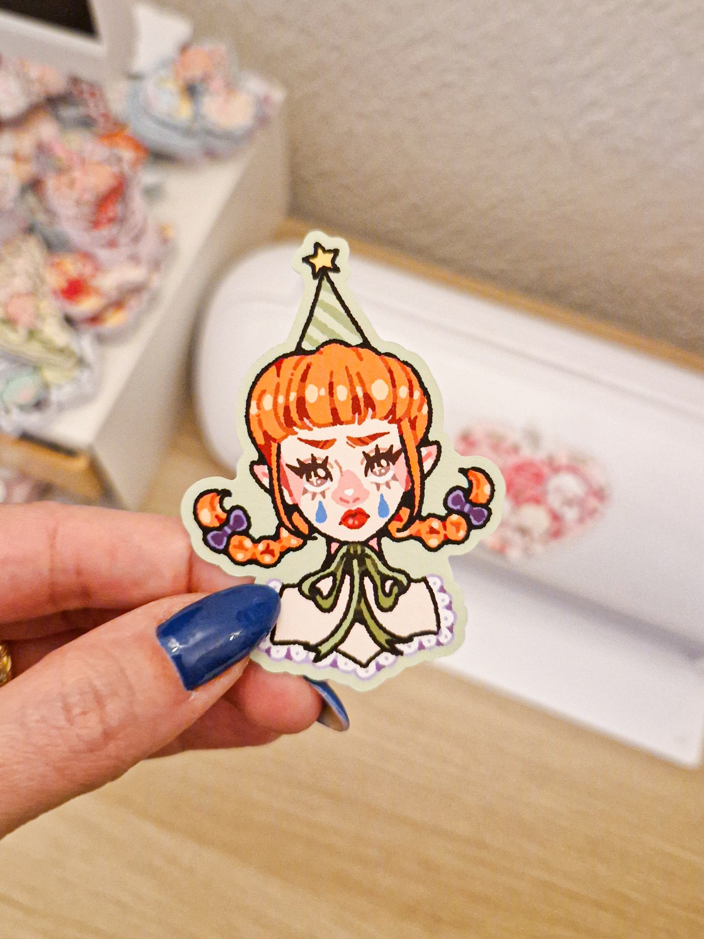 Ginger Clown Stickers