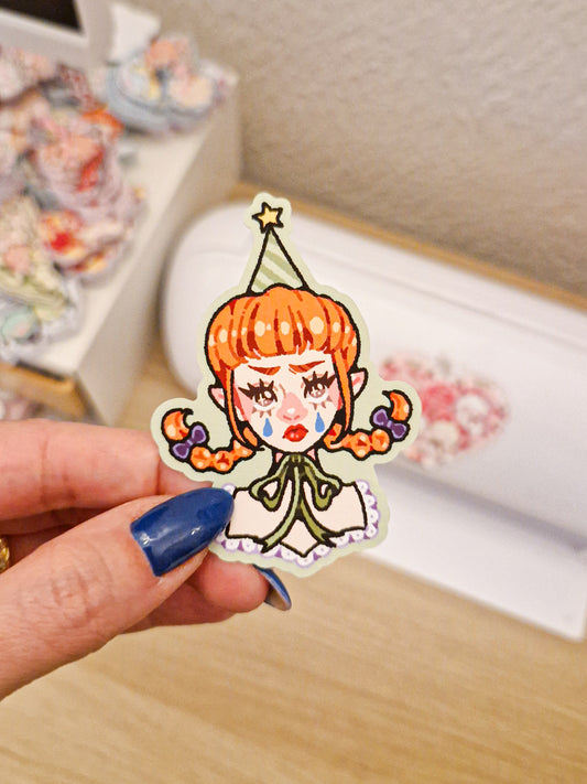 Ginger Clown Stickers