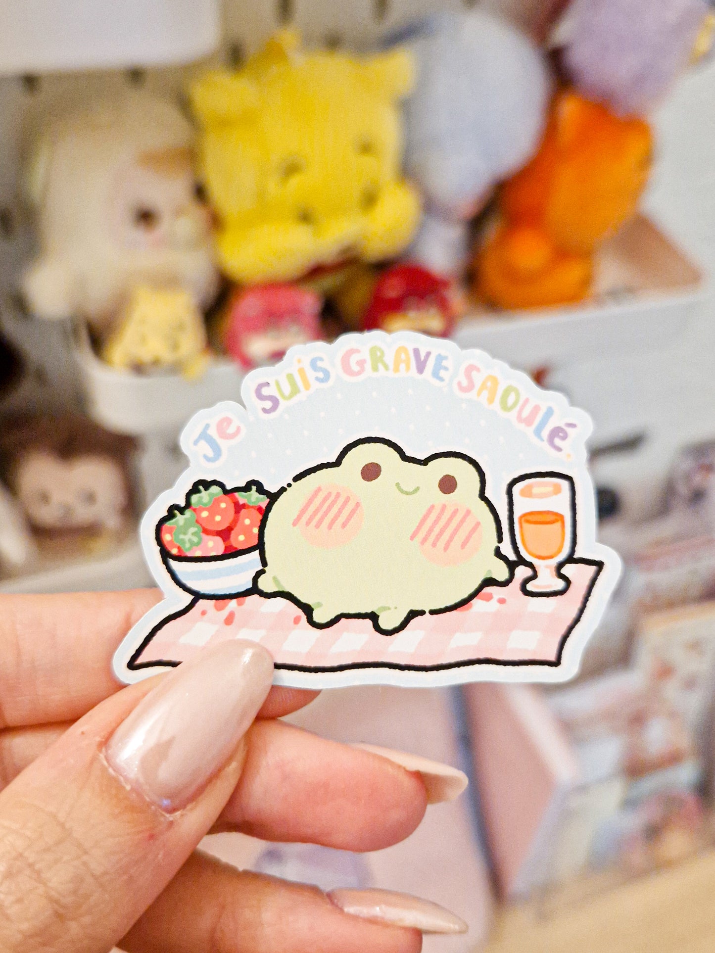 La grenouille saoulé sticker