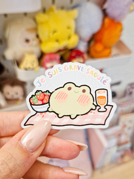 La grenouille saoulé sticker