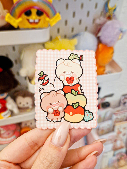 Apple Stamp Sticker
