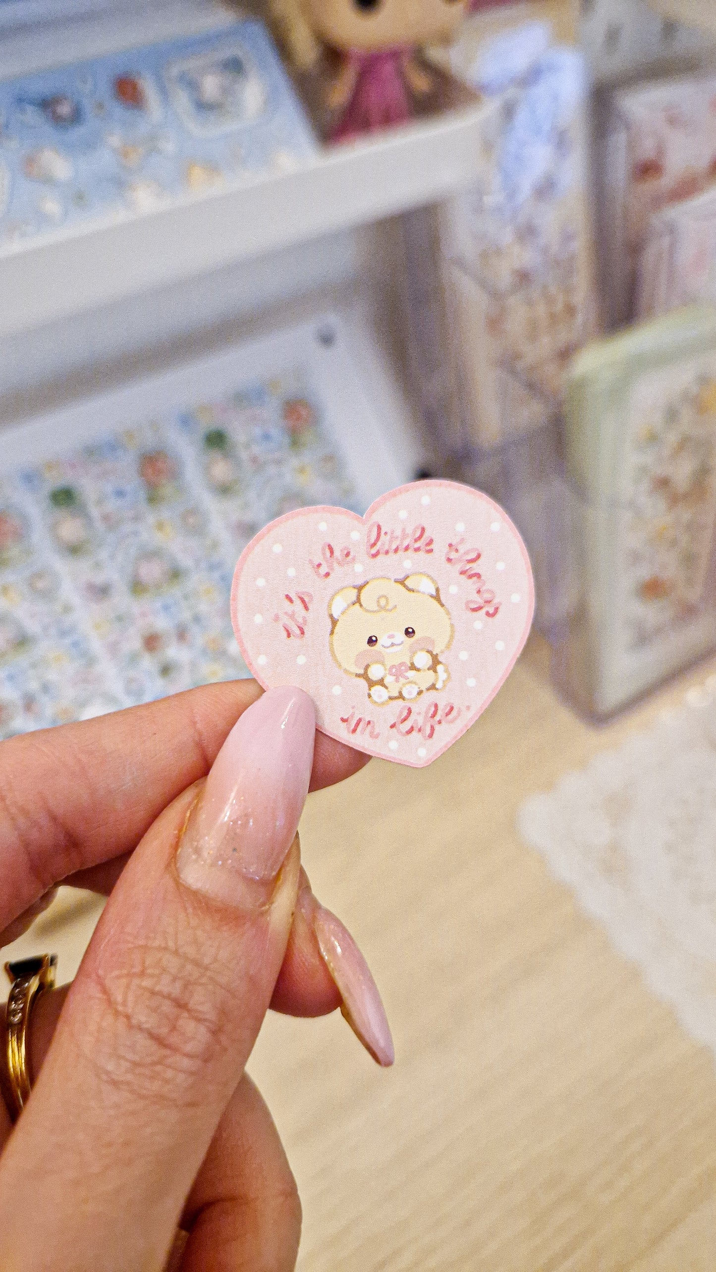 🩷 Little Things 🩷 Mini Die Cut Sticker