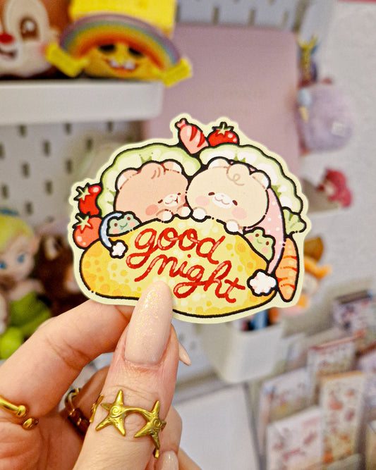 🍳 Omurice Teddy Stickers 🥪