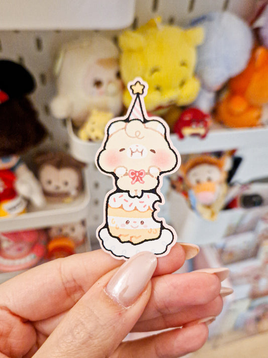 Silly Cake Teddy Sticker