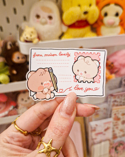 🩷 Bears Love Letter Sticker 💌