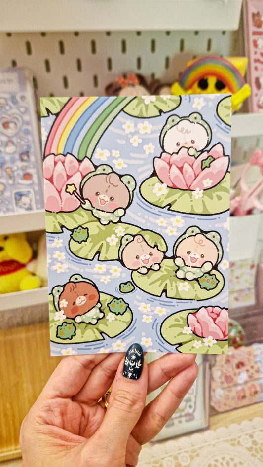 ☂️ April Ko-Fi Print🐸