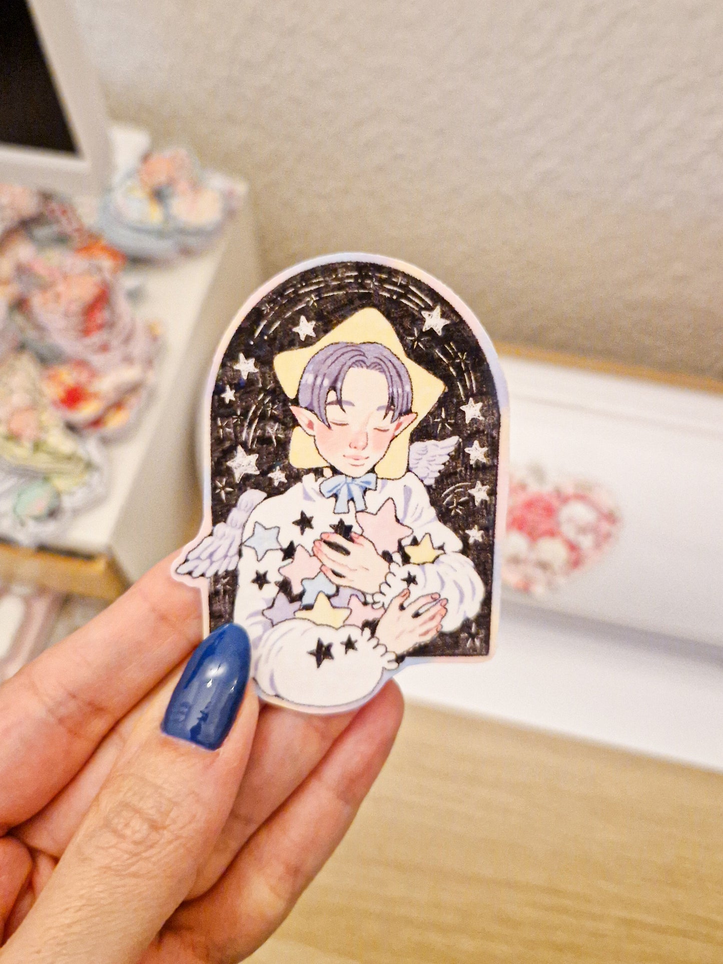 Starry Boy Glitter Sticker