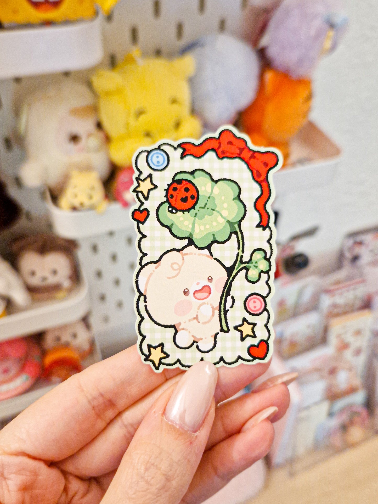 Lucky Ladybug Stamp Sticker