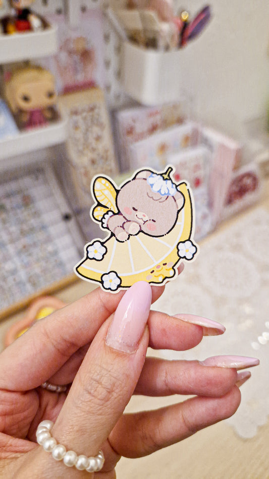 🍋 Lemon Fairy ✨️ Die Cut Sticker