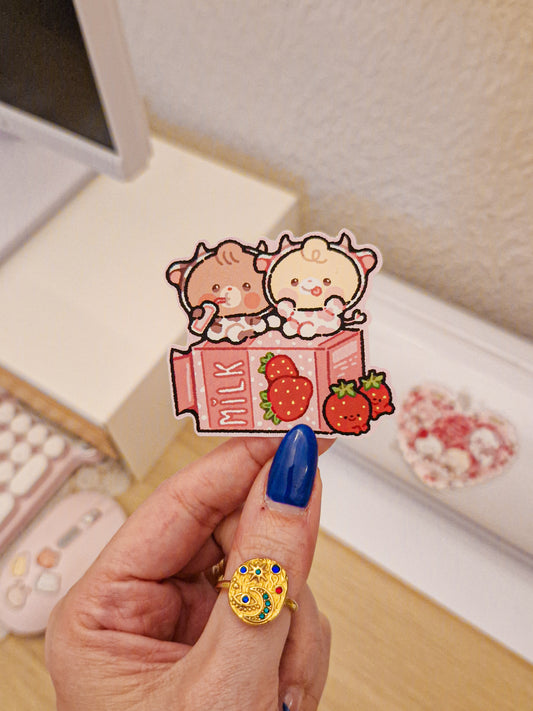 Strawberry Milk Sticker