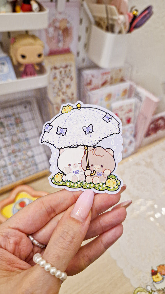 💜 Lace Umbrella 💜 Die Cut Sticker