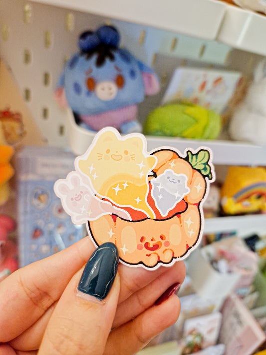👻 Haunted Pumpkin Stickers 🎃