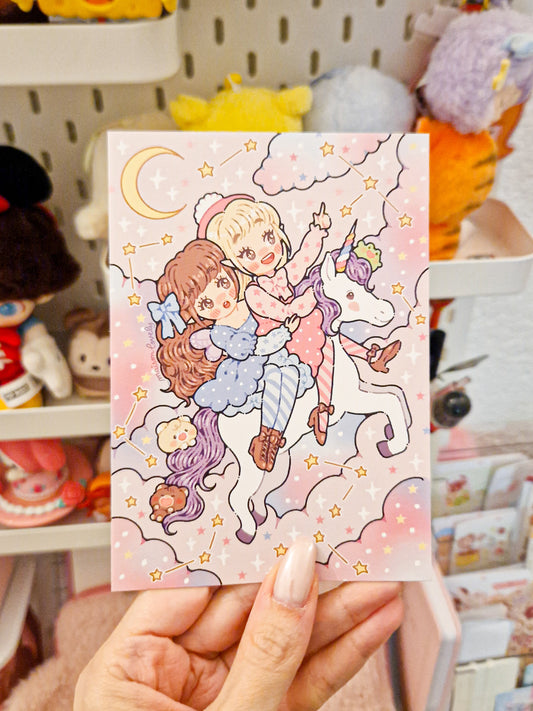 Unicorn Fairies Print