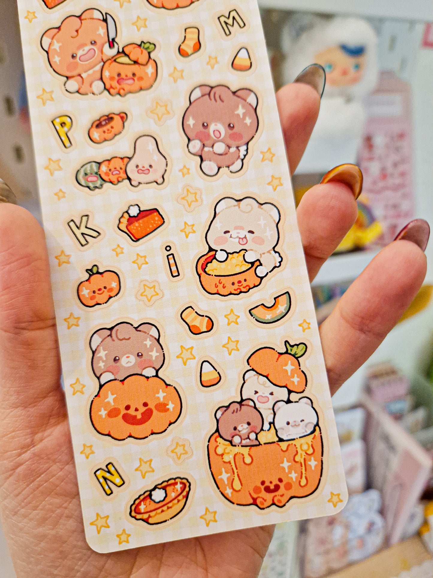 🎃 Pumpkin & Citrouilles Stickers Sheet 🧡