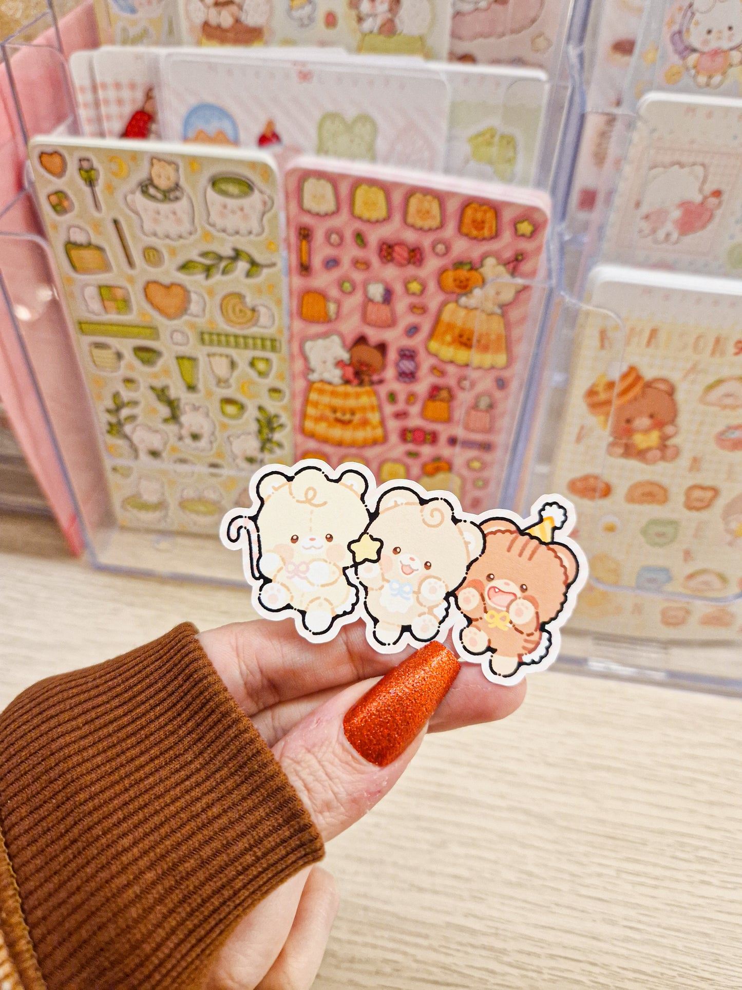 🎅🏻 Christmas Bears Farandole Die Cut Stickers 🍬