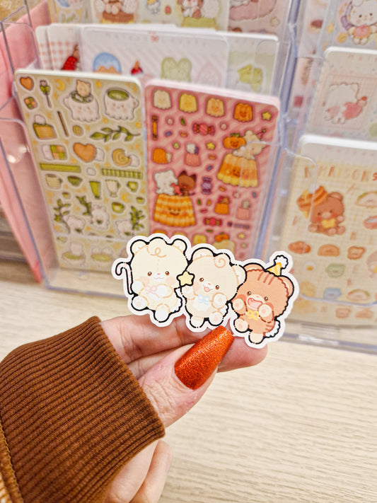 🎅🏻 Christmas Bears Farandole Die Cut Stickers 🍬